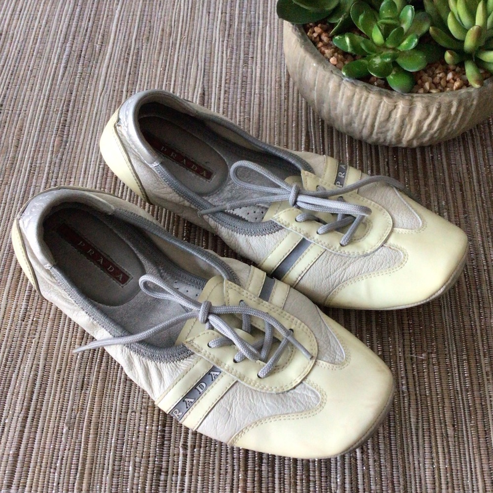 Y2K Prada Ballet Flats Sport Balletcore Flat Shoes 36.5